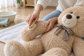 Как почистить большую мягкую игрушку дома и не испортить её